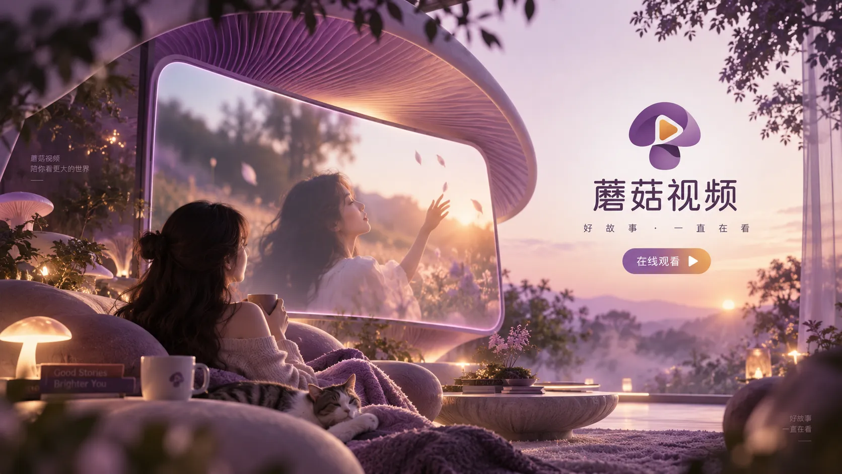 影视观看场景与多设备视频内容画面